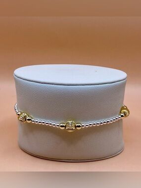 Sterling Silver & 14K Gold Filled Bracelet; non tarnish; sweat & water proof.